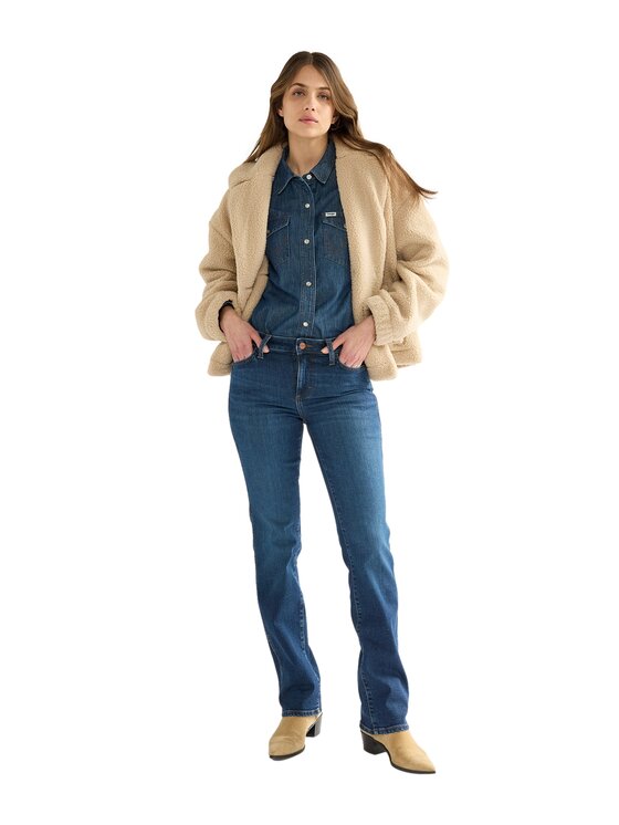 Wrangler Wrangler Jeansy 112386686 Niebieski Straight Leg