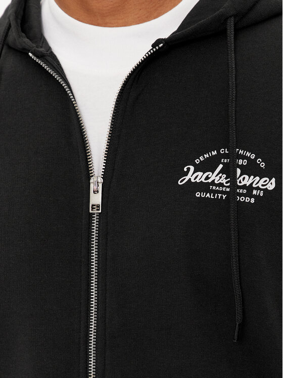 Jack&Jones Jack&Jones Majica dugih rukava Forest 12249238 Crna Standard Fit