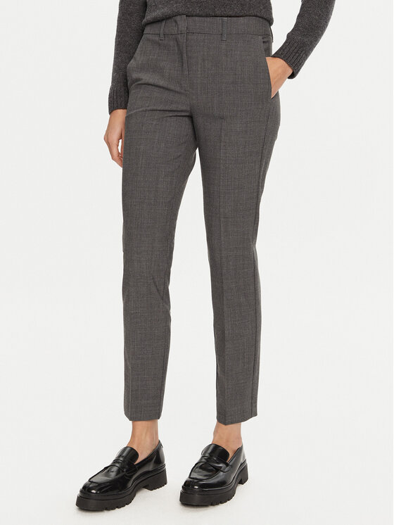 Marella Marella Pantaloni din material Gerona 2423136052 Gri Straight Fit