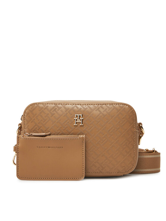Tommy Hilfiger Tommy Hilfiger Torbica Th Distinct Camera Bag Mono AW0AW17221 Smeđa