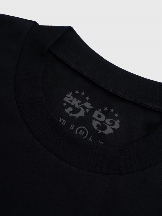 2005 2005 T-Shirt Swag Czarny Oversize