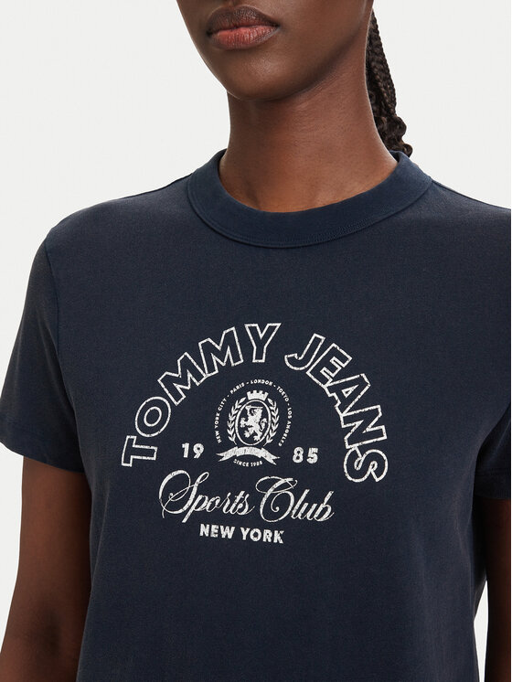 Tommy Jeans Tommy Jeans Póló Heritage Logo DW0DW22816 Sötétkék Regular Fit