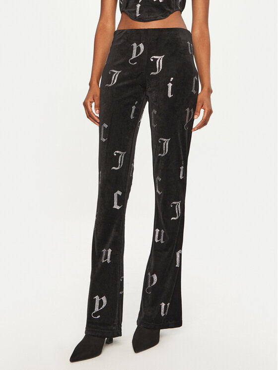 Juicy Couture Teplákové nohavice Briah JCMBJ224253 Čierna Flared Leg