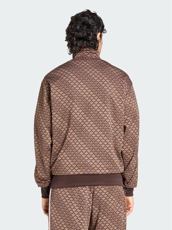 adidas adidas Bluza FIREBIRD LOOSE MONOGRAM Brązowy Loose Fit