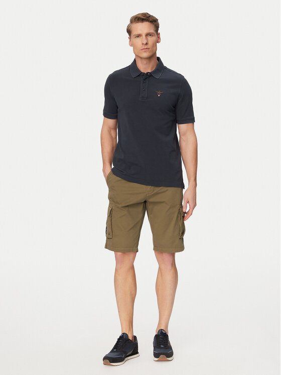 Aeronautica Militare Aeronautica Militare Pantaloncini di tessuto 261BE0066UCT01122 Verde Regular Fit