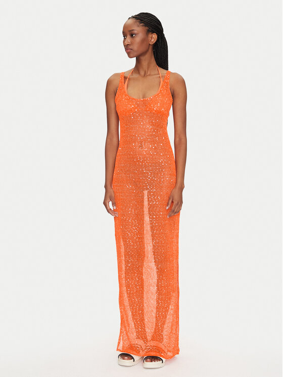Guess Guess Пляжна сукня E5GK01 KCR20 Оранжевий Bodycon Fit