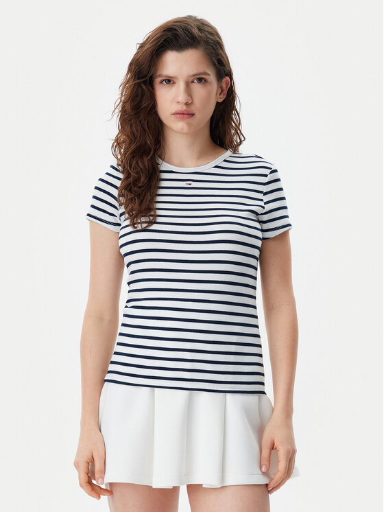 Tommy Jeans Tommy Jeans Tricou Essential DW0DW17383 Bleumarin Slim Fit