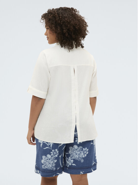 Fiorella Rubino Fiorella Rubino Koszula 5059T001465N011 Biały Boxy Fit