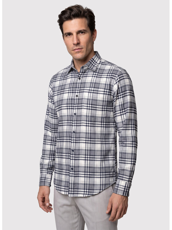Pako Lorente Pako Lorente Koszula P26WF-1X-007 Granatowy Regular Fit