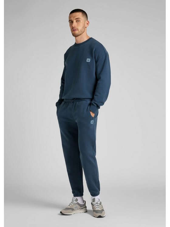 Lee Lee Spodnie dresowe SWEAT PANT Niebieski Loose Fit