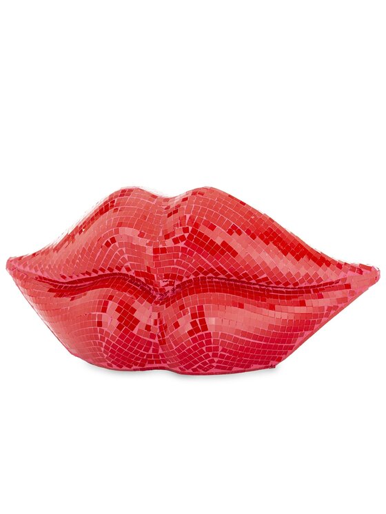 MIAhome MIAhome Figurka Dekoracja czerwone USTA 14x33x10 cm Czerwony