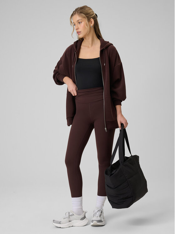 4F 4F Bluza EVERYWEAR Brązowy ciemny Oversize