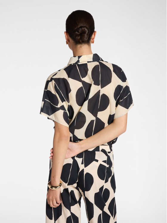 Elena Mirò Elena Mirò Camicia 5000E100115N001 Nero Regular Fit