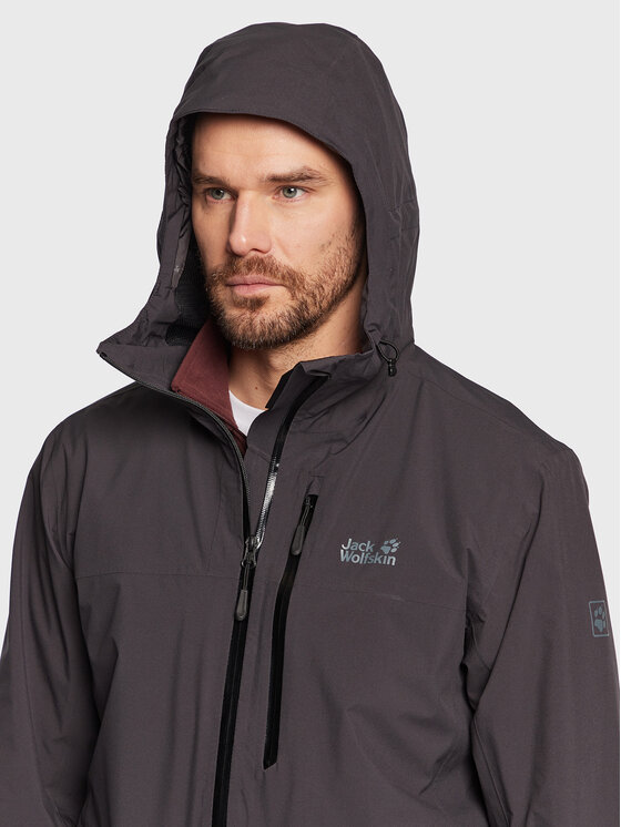 Jack Wolfskin Jack Wolfskin Μπουφάν μεταβατικό Go Hike 1114051 Μαύρο Regular Fit