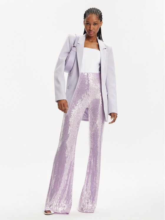 Patrizia Pepe Patrizia Pepe Auduma bikses 2P1615/A394-M505 Violets Regular Fit