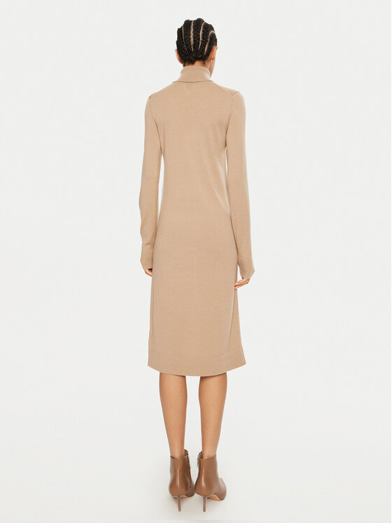 Calvin Klein Calvin Klein Strickkleid K20K207485 Beige Regular Fit