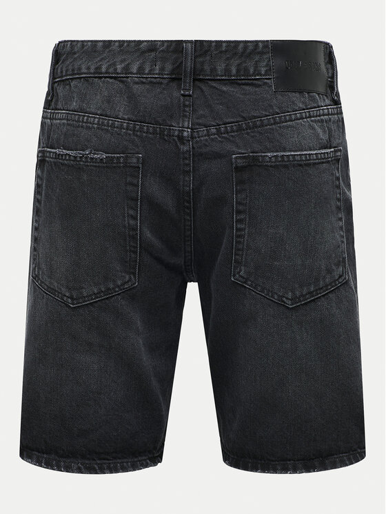 Only & Sons Only & Sons Jeans kratke hlače Edge 22032047 Črna Straight Fit