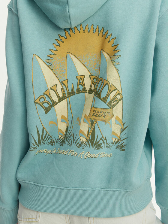 Billabong Billabong Sweatshirt Ready And Set EBJSF00184 Türkisfarben Loose Fit
