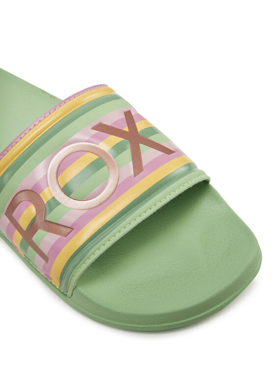 Roxy Roxy Klapki ARJL100679 Zielony