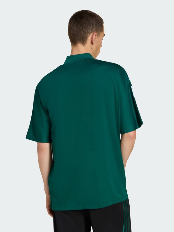 adidas adidas T-Shirt Adicolor Zielony ciemny Oversize