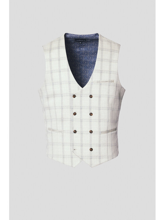 Lancerto Lancerto Kamizelka Bagheria KA131125000011 Beżowy Slim Fit