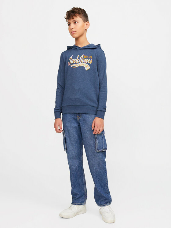 Jack&Jones Junior Jack&Jones Junior Majica dugih rukava Logo 12257309 Plava Standard Fit