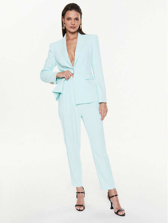 PINKO Pinko Spodnie materiałowe Natalia 100052 7624 Błękitny Regular Fit