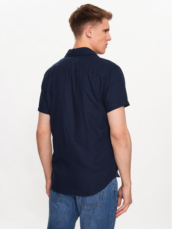 Camicia 12234180 Blu scuro Slim Fit