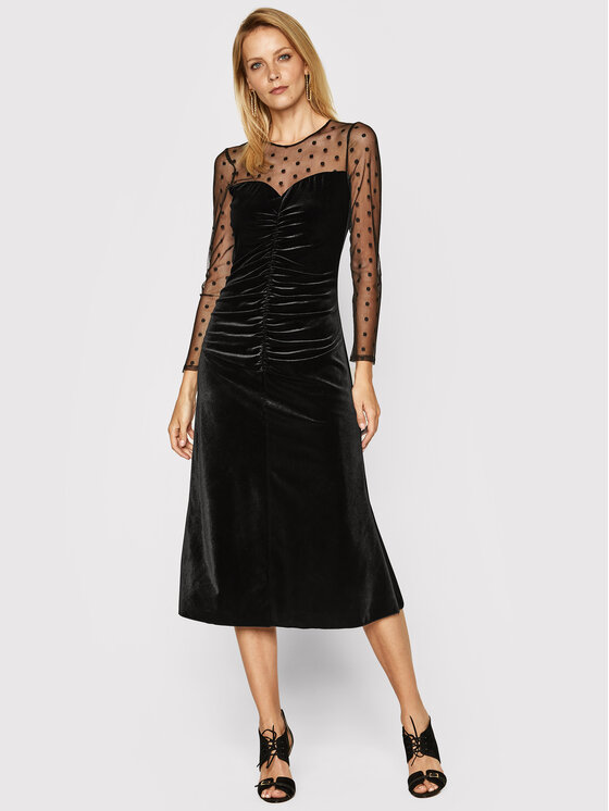Nissa Nissa Φόρεμα βραδινό RS11739 Μαύρο Slim Fit