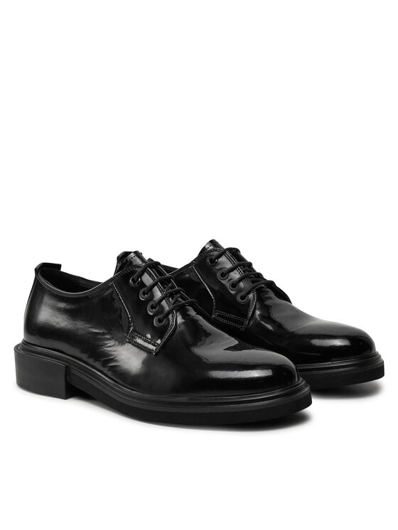 Calvin Klein Calvin Klein Cipele Postman Derby Pat HM0HM01685 Crna