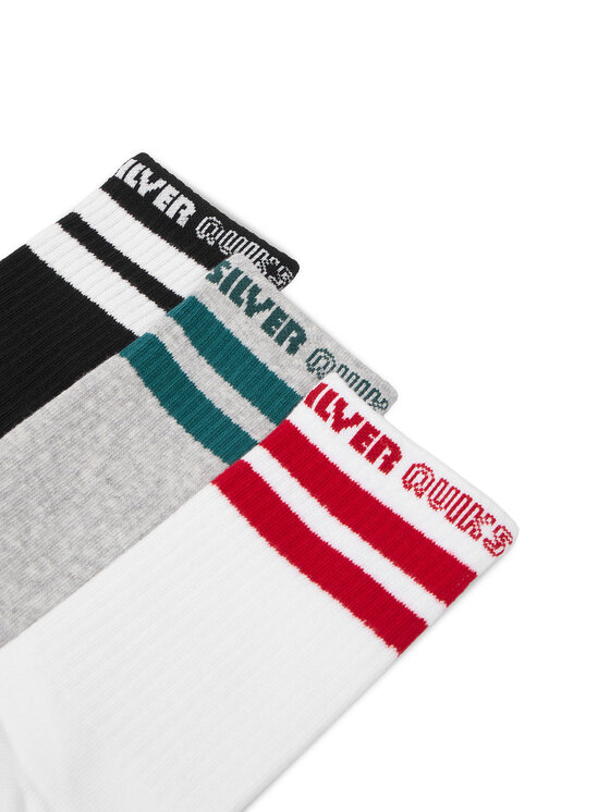 Quiksilver Quiksilver Skarpety długie CEO_BR_QUIK_2040_W_AW25 (3 PACK) Kolorowy