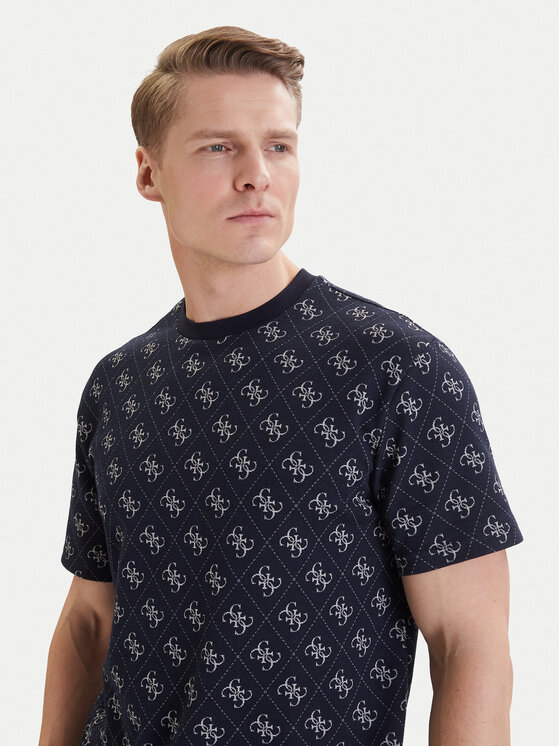 Guess Guess Tričko M6GP34 K3200 Tmavomodrá Relaxed Fit