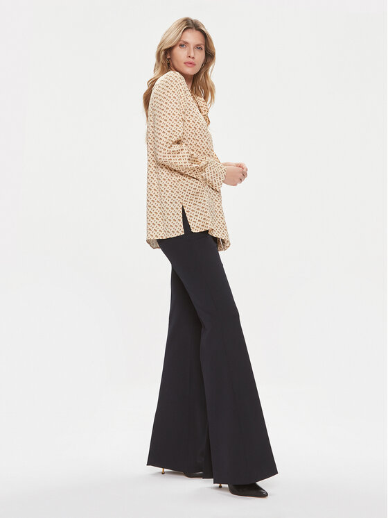 BOSS Boss Kalhoty z materiálu Telessa 50505943 Tmavomodrá Regular Fit