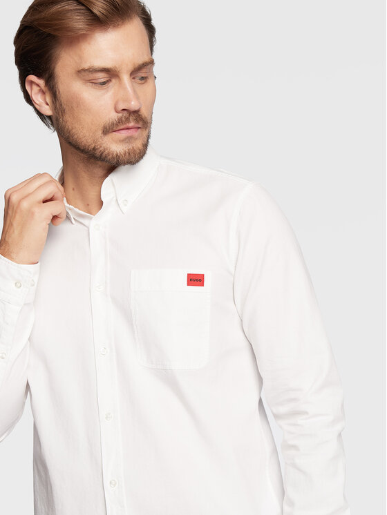 HUGO Hugo Košeľa Evito 50479302 Biela Slim Fit