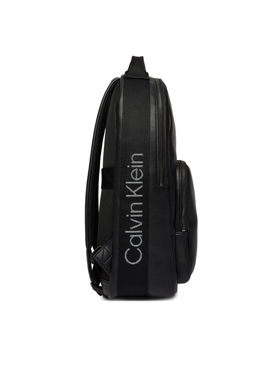 Calvin Klein Calvin Klein Nahrbtnik Webbing Strap Round Backpack LV04D3282G Črna