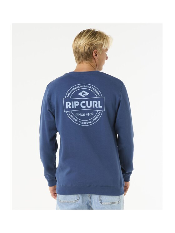 Rip Curl Rip Curl Bluza Stapler Crew Granatowy Standard Fit