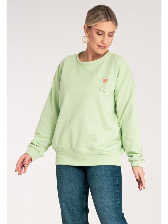 FIGL FIGL Felpa M1152 Verde Regular Fit