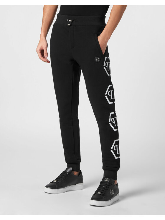PHILIPP PLEIN PHILIPP PLEIN Teplákové kalhoty 20637 Černá Jogger Fit