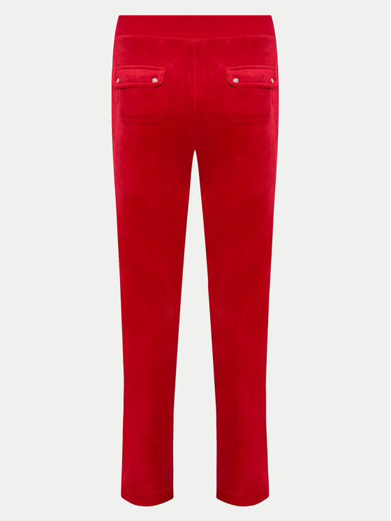 Juicy Couture Juicy Couture Donji dio trenerke Del Ray JCAP180 Crvena Regular Fit