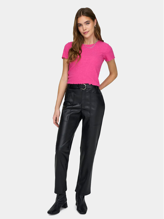 ONLY ONLY Тишърт Emma 15201206 Розов Regular Fit