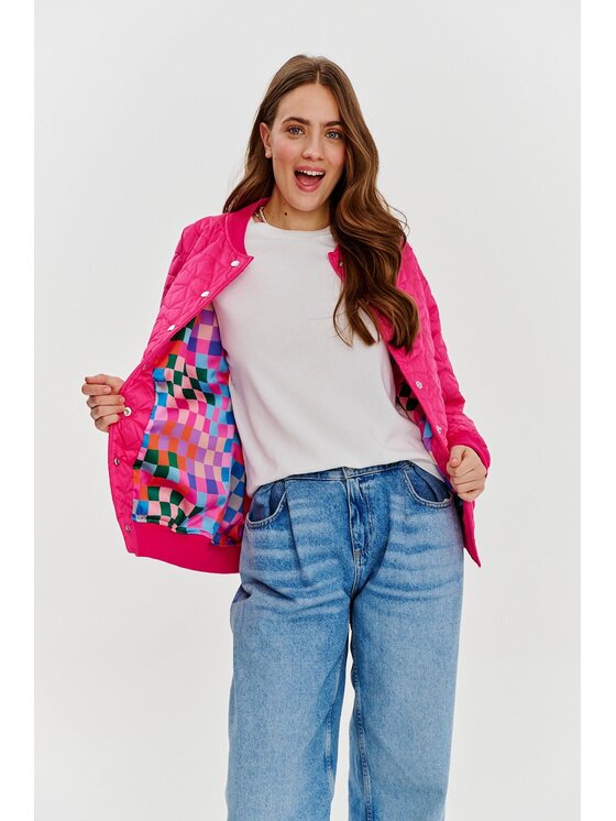 NAOKO NAOKO Kurtka bomber Pink Gravity Różowy Regular Fit