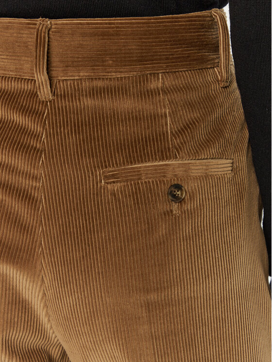 Weekend Max Mara Weekend Max Mara Hlače iz tkanine Tania 2425136012 Rjava Regular Fit