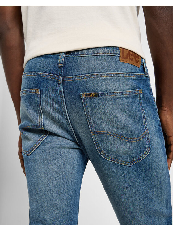 Lee Lee Jeansy LUKE Niebieski Slim Fit