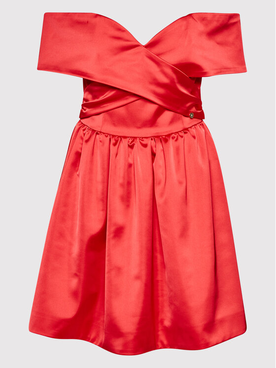 Liu Jo Liu Jo Coctailkleid CA2372 T3097 Rot Regular Fit