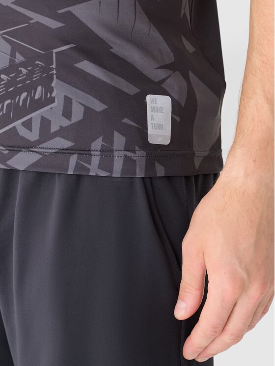 4F 4F Pantaloncini sportivi 4FWAW24TFSHM697-20S Nero Regular Fit