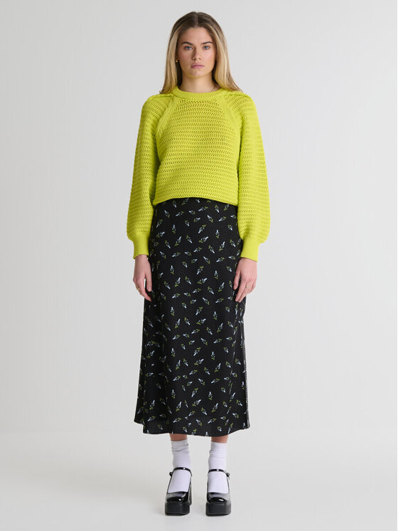 BIG STAR BIG STAR Sweter FUNIA_300_160 Zielony Basic Fit