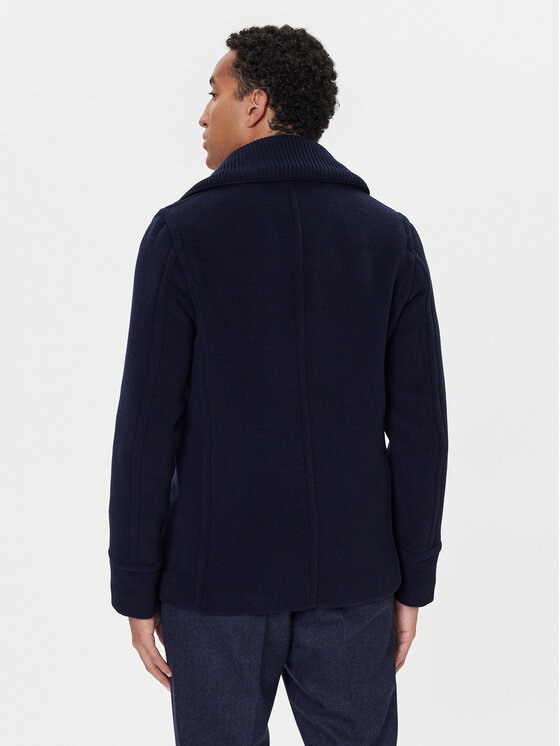 Paul&Shark Paul&Shark Wollmantel 15312361 Dunkelblau Regular Fit