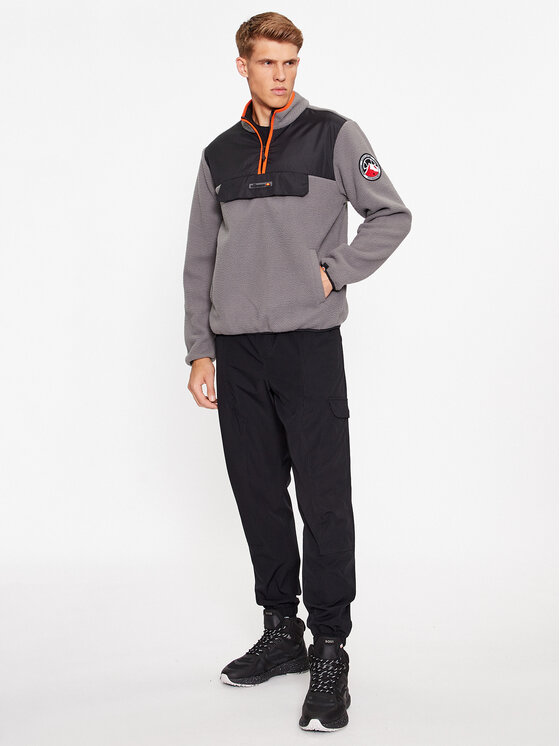 Ellesse Ellesse Флісовий реглан Zinco SHT19077 Сірий Regular Fit