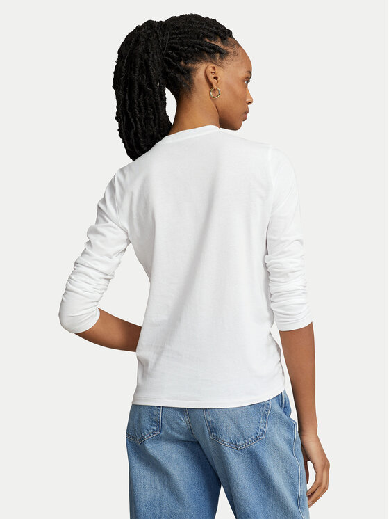 Polo Ralph Lauren Polo Ralph Lauren Блуза 211898699001 Бял Regular Fit