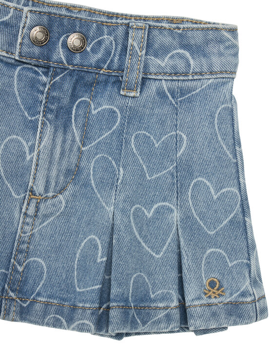 United Colors Of Benetton United Colors Of Benetton Gonna di jeans 49DAG0012 Blu Regular Fit